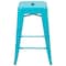 Flash Furniture Teal 24" High Metal Stool, PK4 4-ET-31320-24-TL-R-GG - alternate 2